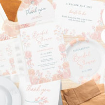 Elegant Wildflower Watercolor Bridal Shower