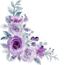 Floral bouquet purple garden