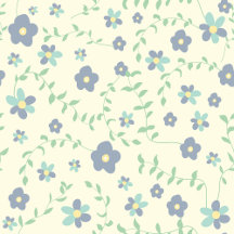 Floral pattern with leaves