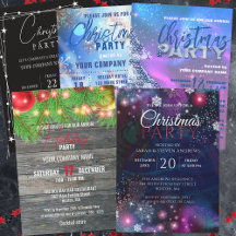 Christmas Party Celebration Invitations