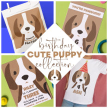 Cute Puppy Dog Kid's Birthday Collection