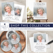 Simple Celebration of Life Photo Memorial (BL-F2)