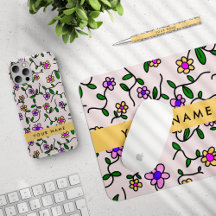 Colorful Flowers Pink, Yellow Collection