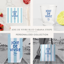 Joie De Vivre Blue Cabana Stripe 