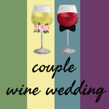 Couple Wine Wedding
