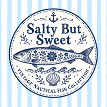 Salty But Sweet Vintage Nautical Fish Collection