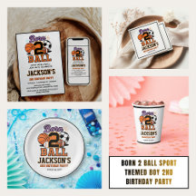 Born 2 Ball Sports-Themed Boy 2nd Birthday Party 