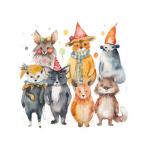 Spooky Party Animals Theme Kids Birthday