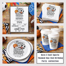 Born 2 Ball | Sports Themed Boy 2nd Birthday Party