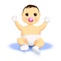 Cute baby, baby shower collection