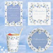 BLUE BOHO WILDFLOWER BRIDAL SHOWER