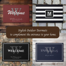 Personalized Front Door Mats.