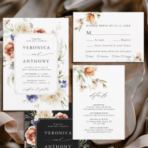 Garden Floral Frame Wedding Collection
