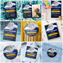Two The Moon 2nd Birthday Party Collection