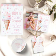 Pastel ice cream kids birthday