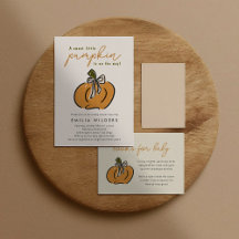 Pumpkin On The Way Baby Shower