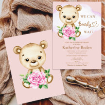 Teddy Bear Girl Baby Shower 