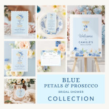Blue Petals and Prosecco Bridal Shower