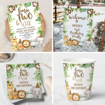 Safari 2nd Birthday Party Collection