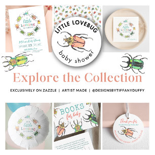 Little Love Bug Schattige en kleurrijk Baby shower Servet