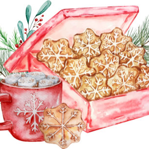 Cookie Exchange Holiday Party Ronde Sticker