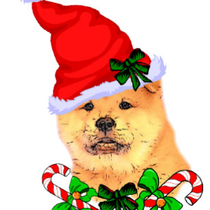 Cute Chow kerst Feestdagen Kaart