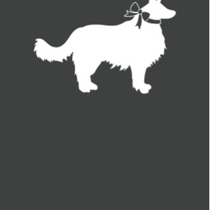 Border Collie Dog Baby shower Pink Girl Kaart