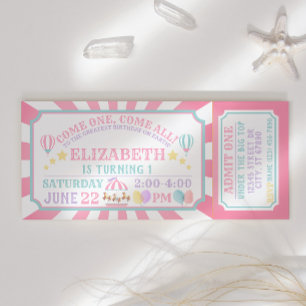 Circus Carnival Birthday Hartelijk dank, kaart met