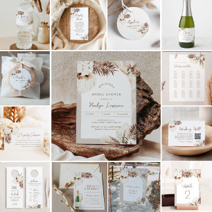 SIERRA Bohemian Baby shower Waterfles Etiket