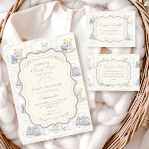Bosbes Teddy Tuin Toilet Baby Shower Servet