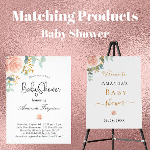 Baby shower roze hommel bijen griesmeisje uitnodiging briefkaart