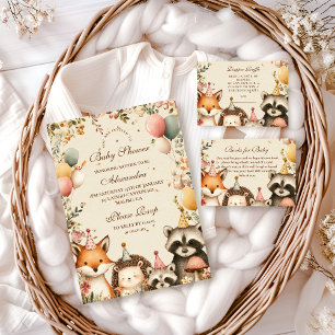 Woodland Party Animals Baby shower Servet