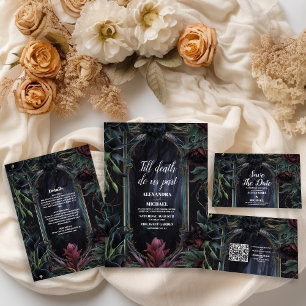 Foto Tot de dood maakt deel uit van Gothic Hallowe Bedankkaart