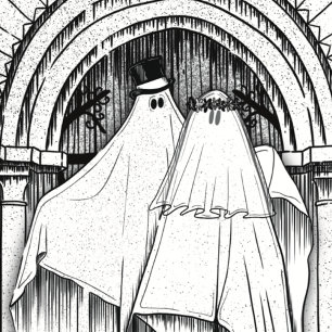 Samen Forever Ghost Couple Adres Etiket