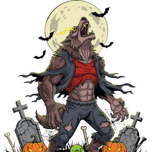 🐺 Weerwolf Halloween Muur Klok 🎃
