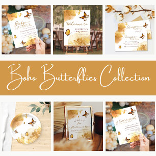 Een kleine vlinder is op weg naar goud kaart