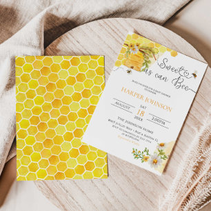 Twin Trivia Sweet as Can Bee Baby shower Game Kaart