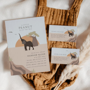 Een beetje pinda   Boho Safari Desert Baby shower Kaart