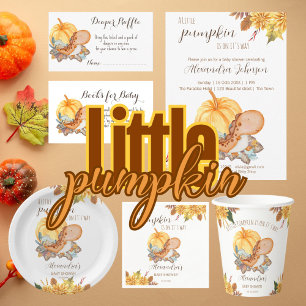 Budget Little pumpkin dinosaur herfst baby shower 