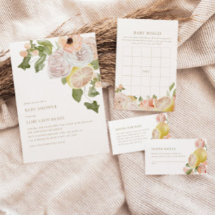 Moderne roze limonade zomerdruppelaar informatiekaartje