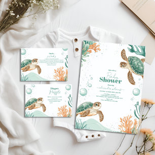 Schattigee Waterverf Zee Schildpad Papieren Bordje