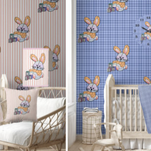 Speciaal gepersonaliseerd blauw geplakt zursery ar mok