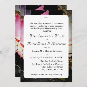 Liefde is in Bloom Foto/Roos Bruiloft Kaart