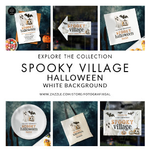 Ghost Bat Pumpkin Naam Spooky Halloween Bash Servet