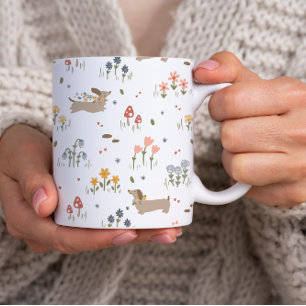 Teckel Lover Weiner Dog Sausage Dog Wildflower Papieren Bordje