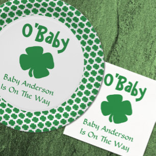 O'Baby St Patrick's Day Baby shower Papieren Kommen