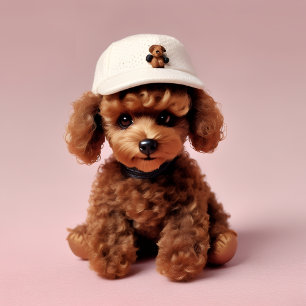 Poodle Feest Pup Acryl Uitnodigingen
