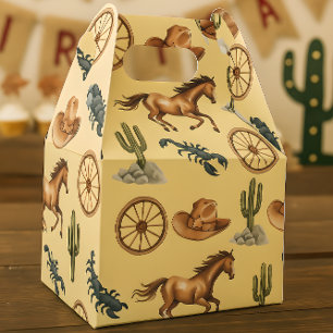 Waterverf Western Kind Art Tan Cadeaulabel