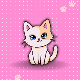 Cute Roze Kitty Kat Cute Gepersonaliseerde Naam Sp Bedrukte Rugzak
