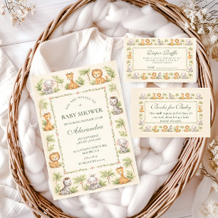 Droom Safari Dieren Baby Borrel Servet